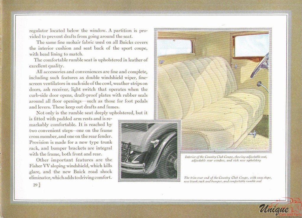 1930 Buick Prestige Brochure Page 16